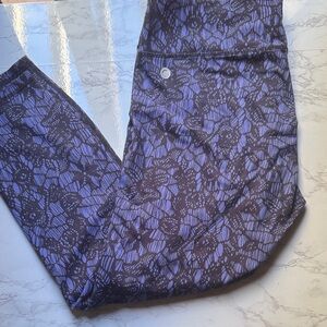Purple Patterned Leggings